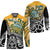 New Zealand Australia Rugby Custom Hockey Jersey Wallabies Aboriginal All Black Maori Tiki Together - Polynesian Pride
