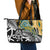 New Zealand Australia Rugby Leather Tote Bag Wallabies Aboriginal All Black Maori Tiki Together - Polynesian Pride