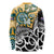 New Zealand Australia Rugby Custom Long Sleeve Shirt Wallabies Aboriginal All Black Maori Tiki Together - Polynesian Pride