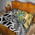 New Zealand Australia Rugby Quilt Wallabies Aboriginal All Black Maori Tiki Together - Polynesian Pride