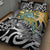 New Zealand Australia Rugby Quilt Bed Set Wallabies Aboriginal All Black Maori Tiki Together - Polynesian Pride