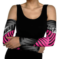 New Zealand Silver Fern Rugby Custom Arm Sleeves 2025 All Black Go Champions - Polynesian Pride