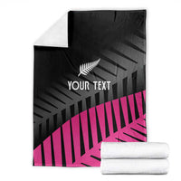 New Zealand Silver Fern Rugby Custom Blanket 2025 All Black Go Champions - Polynesian Pride