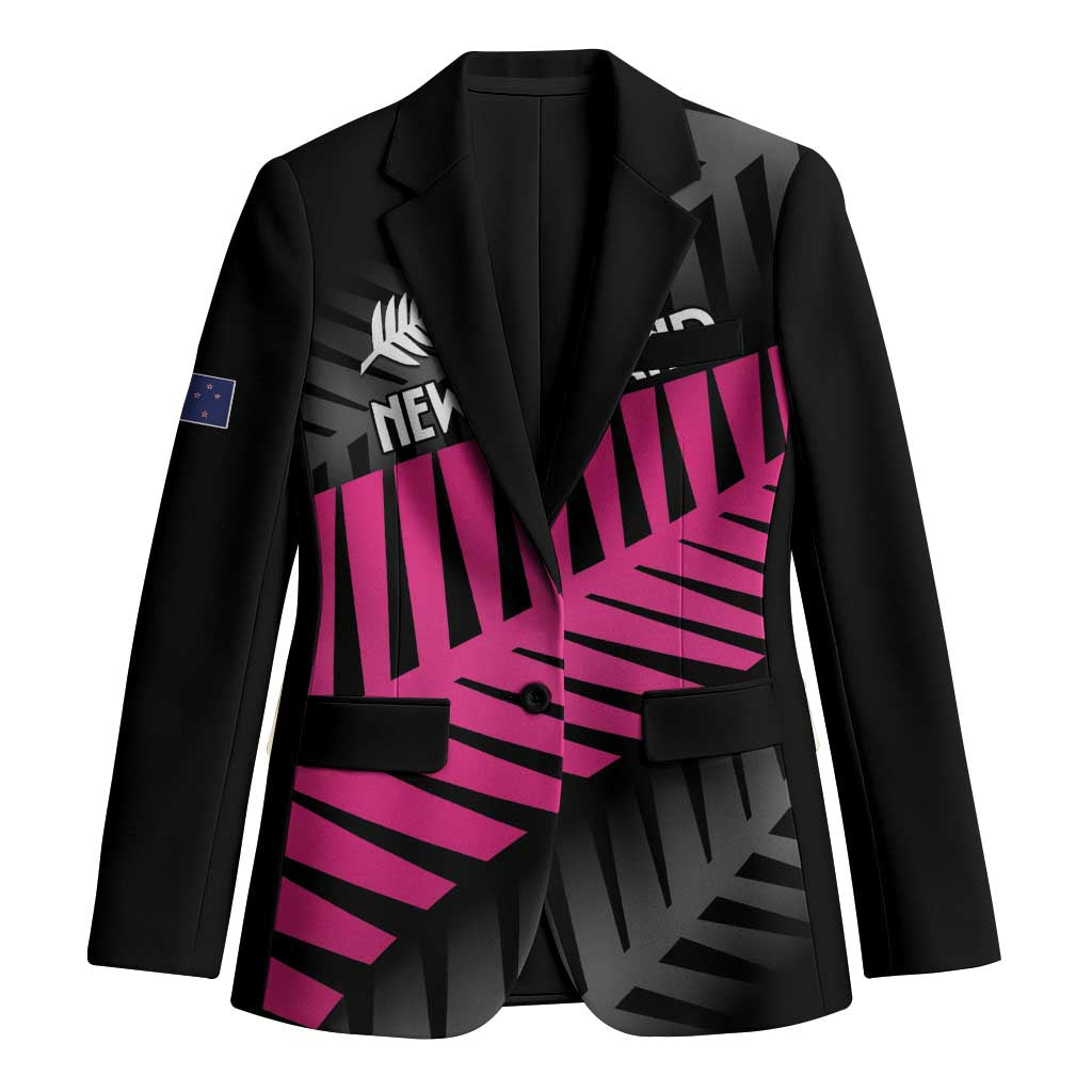 New Zealand Silver Fern Rugby Custom Blazer 2025 All Black Go Champions - Polynesian Pride