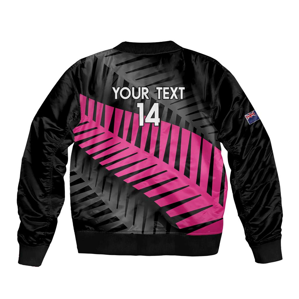 New Zealand Silver Fern Rugby Custom Bomber Jacket 2025 All Black Go Champions - Polynesian Pride