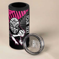 New Zealand Silver Fern Rugby Custom 4 in 1 Can Cooler Tumbler 2025 All Black Go Champions - Polynesian Pride