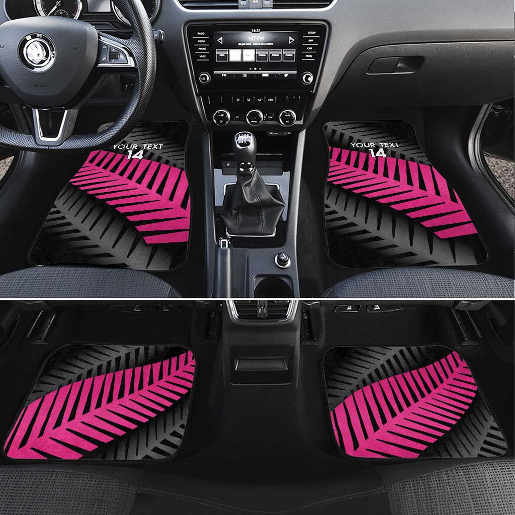 New Zealand Silver Fern Rugby Custom Car Mats 2025 All Black Go Champions - Polynesian Pride