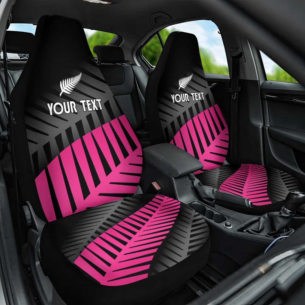 New Zealand Silver Fern Rugby Custom Car Seat Cover 2025 All Black Go Champions - Polynesian Pride