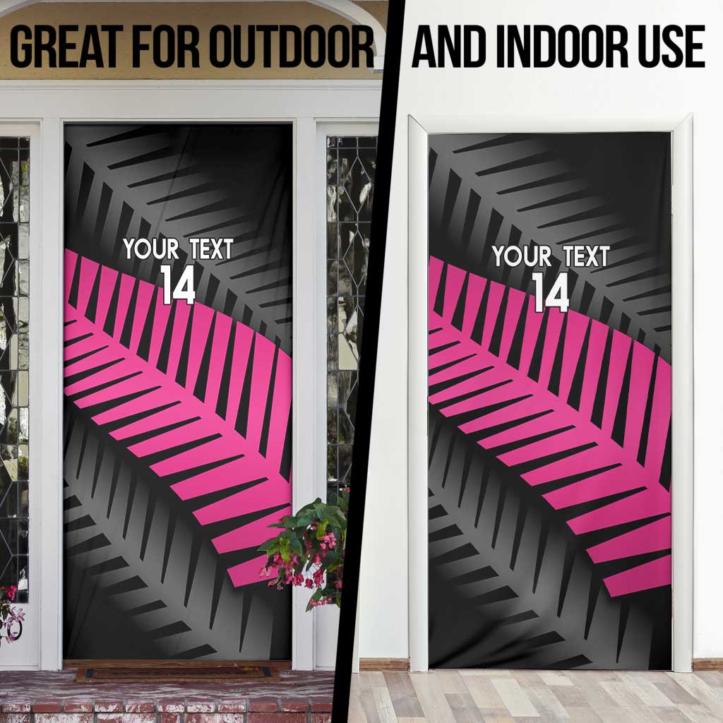 New Zealand Silver Fern Rugby Custom Door Cover 2025 All Black Go Champions - Polynesian Pride