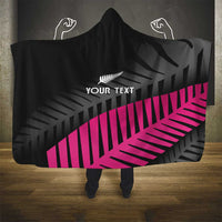 New Zealand Silver Fern Rugby Custom Hooded Blanket 2025 All Black Go Champions - Polynesian Pride