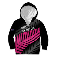 New Zealand Silver Fern Rugby Custom Kid Hoodie 2025 All Black Go Champions - Polynesian Pride