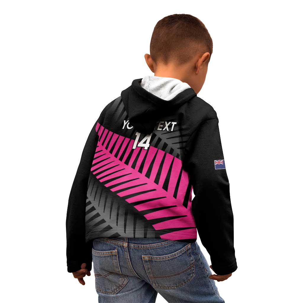 New Zealand Silver Fern Rugby Custom Kid Hoodie 2025 All Black Go Champions - Polynesian Pride