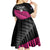 New Zealand Silver Fern Rugby Custom Kid Short Sleeve Dress 2025 All Black Go Champions - Polynesian Pride