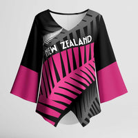 New Zealand Silver Fern Rugby Custom Kimono Sleeve Blouse 2025 All Black Go Champions - Polynesian Pride