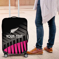 New Zealand Silver Fern Rugby Custom Luggage Cover 2025 All Black Go Champions - Polynesian Pride
