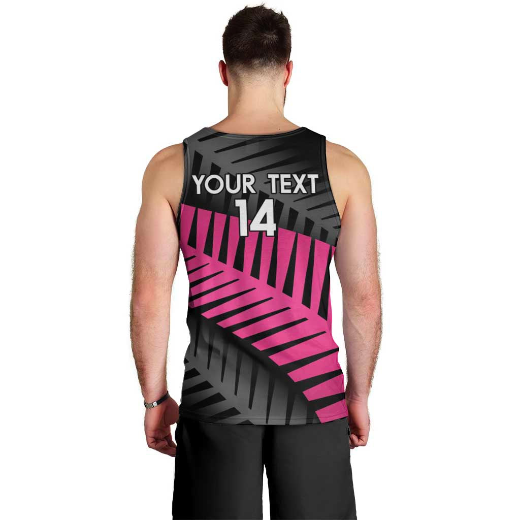 New Zealand Silver Fern Rugby Custom Men Tank Top 2025 All Black Go Champions - Polynesian Pride