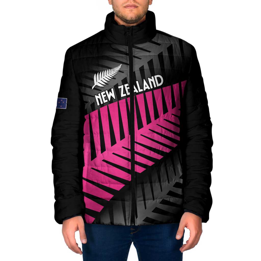 New Zealand Silver Fern Rugby Custom Padded Jacket 2025 All Black Go Champions - Polynesian Pride