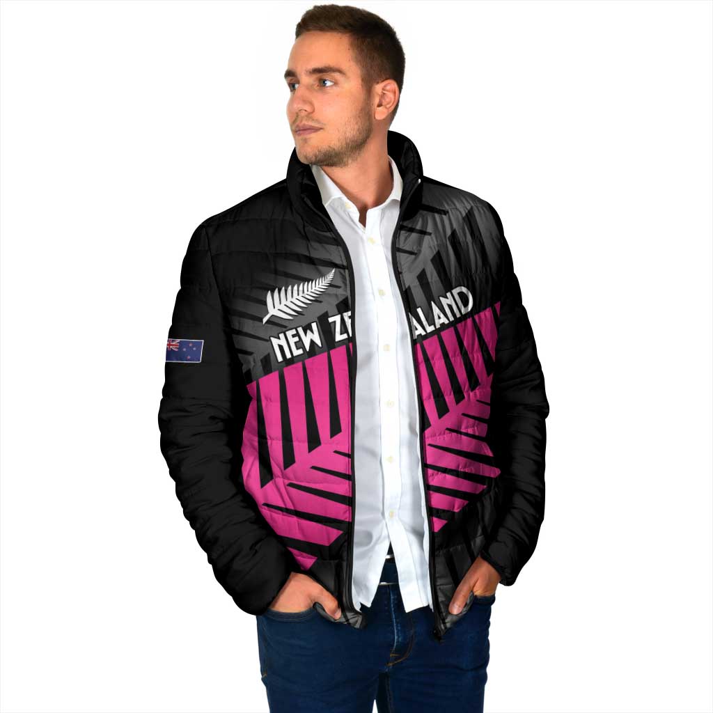 New Zealand Silver Fern Rugby Custom Padded Jacket 2025 All Black Go Champions - Polynesian Pride