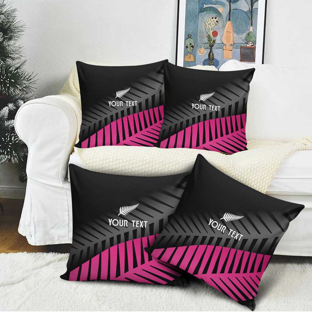 New Zealand Silver Fern Rugby Custom Pillow Cover 2025 All Black Go Champions - Polynesian Pride