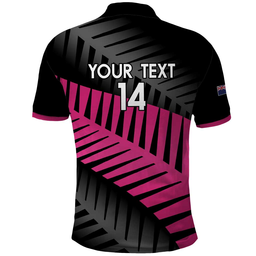 New Zealand Silver Fern Rugby Custom Polo Shirt 2025 All Black Go Champions - Polynesian Pride