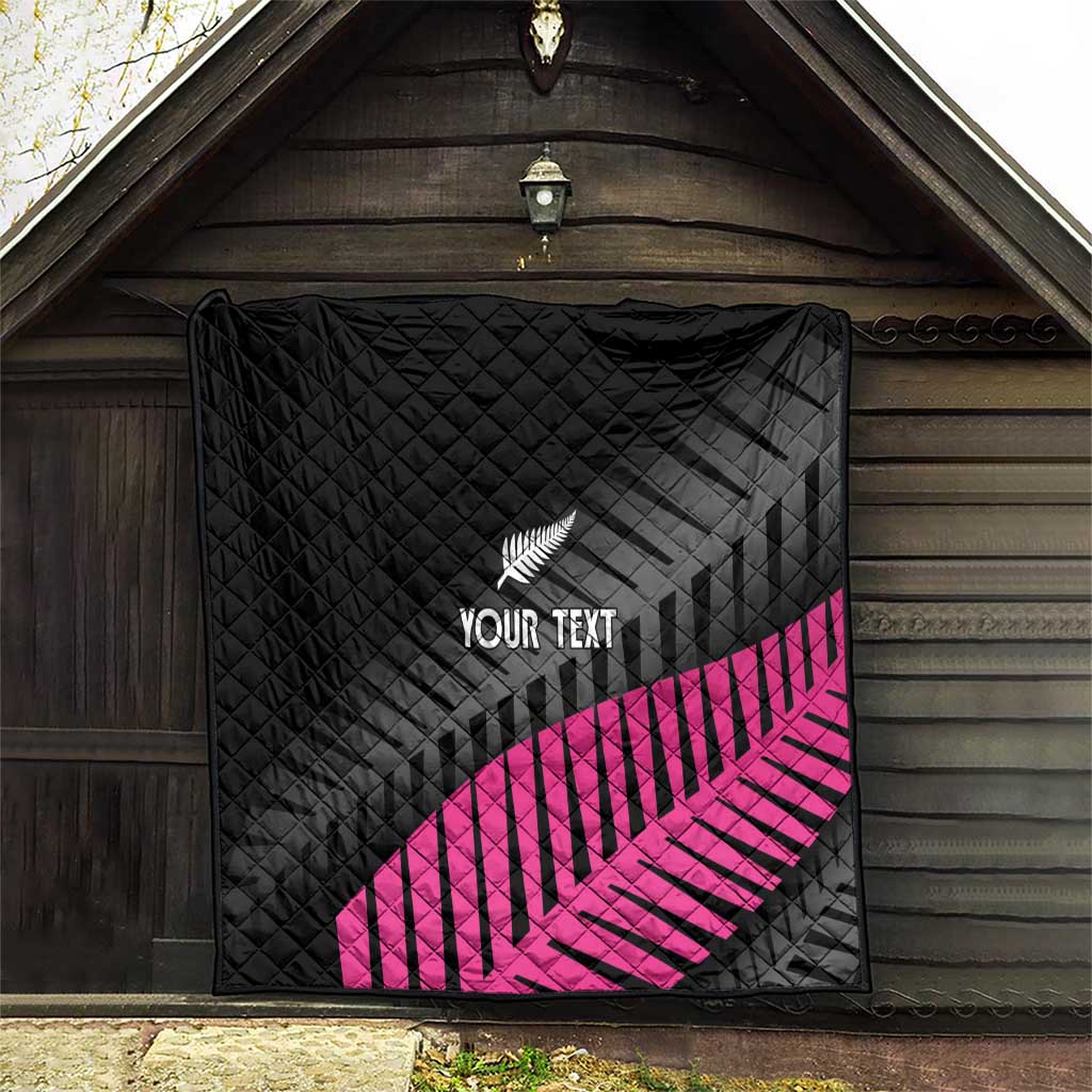 New Zealand Silver Fern Rugby Custom Quilt 2025 All Black Go Champions - Polynesian Pride