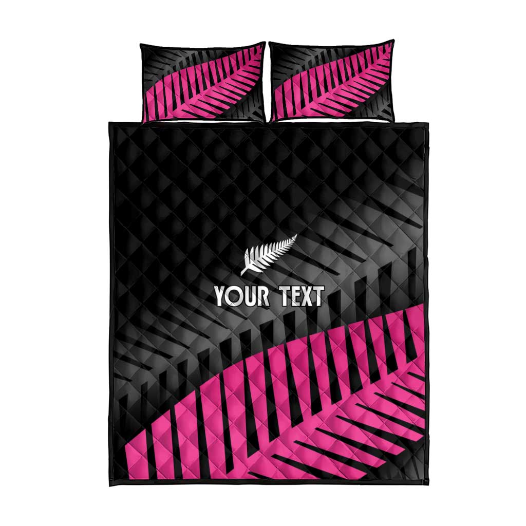 New Zealand Silver Fern Rugby Custom Quilt Bed Set 2025 All Black Go Champions - Polynesian Pride