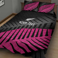 New Zealand Silver Fern Rugby Custom Quilt Bed Set 2025 All Black Go Champions - Polynesian Pride