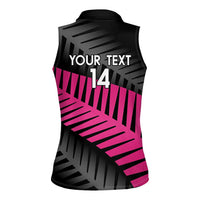 New Zealand Silver Fern Rugby Custom Women Sleeveless Polo Shirt 2025 All Black Go Champions - Polynesian Pride