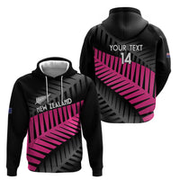 New Zealand Silver Fern Rugby Custom Zip Hoodie 2025 All Black Go Champions - Polynesian Pride