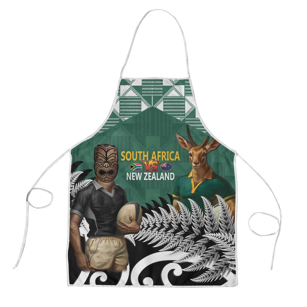 New Zealand South Africa Rugby Apron Springboks Kente All Black Maori Together - Polynesian Pride