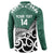 New Zealand South Africa Rugby Custom Button Sweatshirt Springboks Kente All Black Maori Together - Polynesian Pride