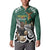 New Zealand South Africa Rugby Custom Button Sweatshirt Springboks Kente All Black Maori Together - Polynesian Pride