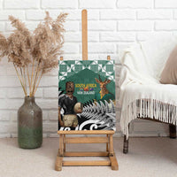 New Zealand South Africa Rugby Canvas Wall Art Springboks Kente All Black Maori Together - Polynesian Pride
