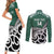 New Zealand South Africa Rugby Custom Couples Matching Short Sleeve Bodycon Dress and Long Sleeve Button Shirt Springboks Kente All Black Maori Together - Polynesian Pride