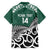 New Zealand South Africa Rugby Custom Family Matching Off Shoulder Maxi Dress and Hawaiian Shirt Springboks Kente All Black Maori Together - Polynesian Pride