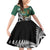 New Zealand South Africa Rugby Custom Family Matching Off Shoulder Short Dress and Hawaiian Shirt Springboks Kente All Black Maori Together - Polynesian Pride