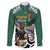 New Zealand South Africa Rugby Custom Family Matching Off Shoulder Short Dress and Hawaiian Shirt Springboks Kente All Black Maori Together - Polynesian Pride