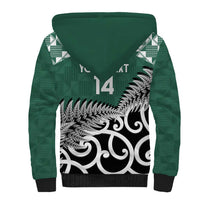 New Zealand South Africa Rugby Custom Sherpa Hoodie Springboks Kente All Black Maori Together - Polynesian Pride
