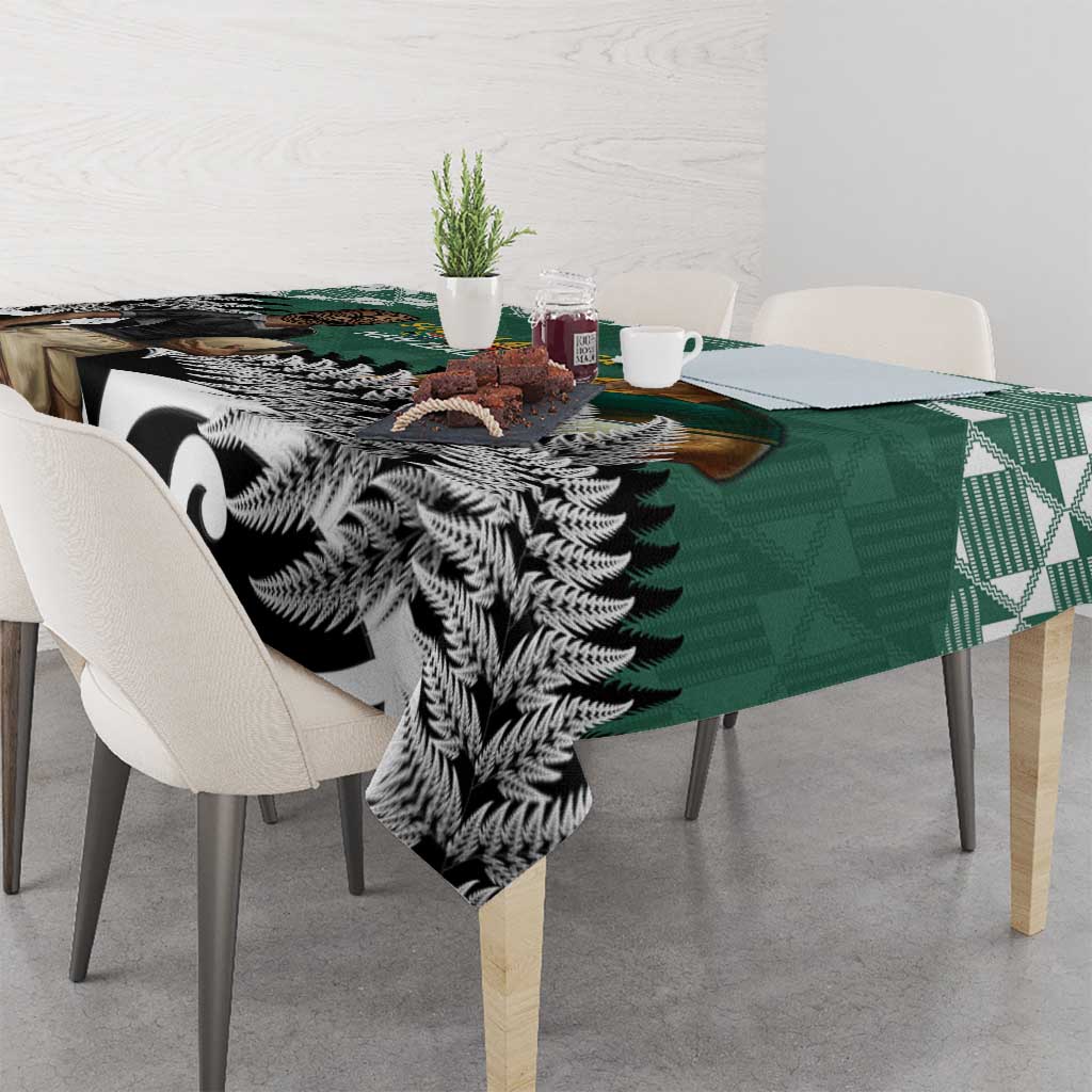 New Zealand South Africa Rugby Tablecloth Springboks Kente All Black Maori Together - Polynesian Pride