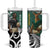 New Zealand South Africa Rugby Tumbler With Handle Springboks Kente All Black Maori Together - Polynesian Pride