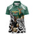 New Zealand South Africa Rugby Custom Women Polo Shirt Springboks Kente All Black Maori Together - Polynesian Pride