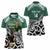 New Zealand South Africa Rugby Custom Women Polo Shirt Springboks Kente All Black Maori Together - Polynesian Pride