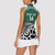New Zealand South Africa Rugby Custom Women Sleeveless Polo Shirt Springboks Kente All Black Maori Together - Polynesian Pride
