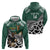 New Zealand South Africa Rugby Custom Zip Hoodie Springboks Kente All Black Maori Together - Polynesian Pride