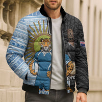 New Zealand Argentina Rugby Custom Bomber Puffer Jacket 2025 Los Pumas All Black Together - Polynesian Pride