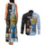 New Zealand Argentina Rugby Custom Couples Matching Tank Maxi Dress and Long Sleeve Button Shirt 2025 Los Pumas All Black Together - Polynesian Pride