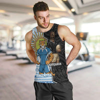 New Zealand Argentina Rugby Custom Men Tank Top 2025 Los Pumas All Black Together - Polynesian Pride