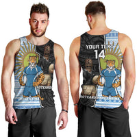 New Zealand Argentina Rugby Custom Men Tank Top 2025 Los Pumas All Black Together - Polynesian Pride