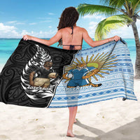 New Zealand Argentina Rugby Sarong 2025 Los Pumas All Black Together - Polynesian Pride