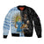 New Zealand Argentina Rugby Custom Sleeve Zip Bomber Jacket 2025 Los Pumas All Black Together - Polynesian Pride
